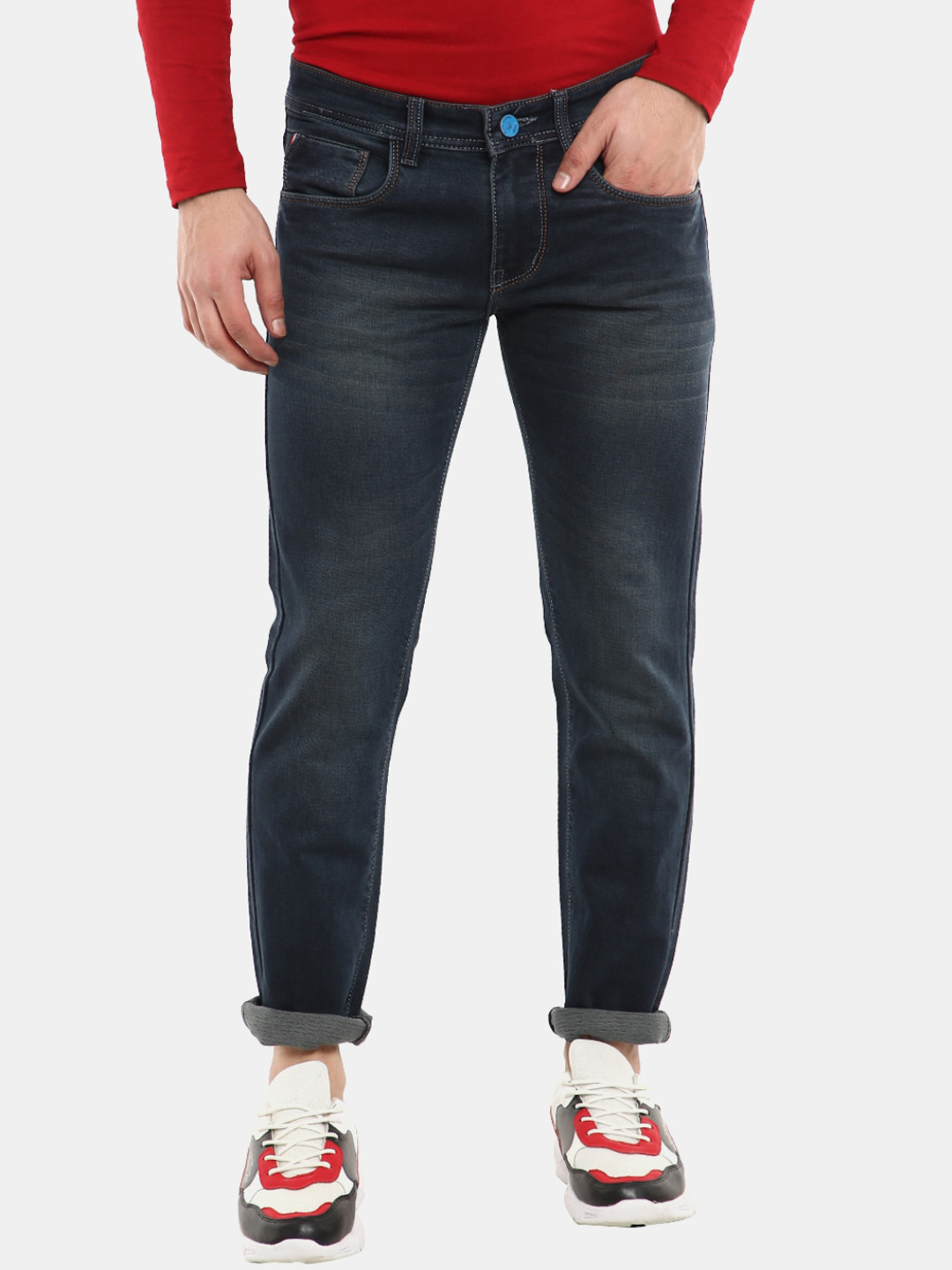 

V-Mart Men Blue Light Fade Jeans