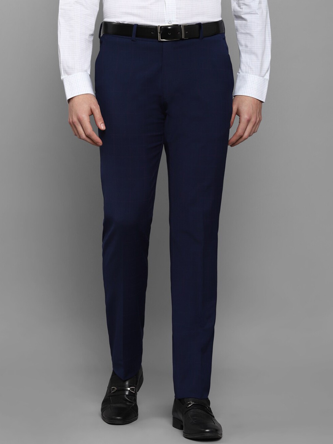 

Louis Philippe Men Navy Blue Slim Fit Trousers