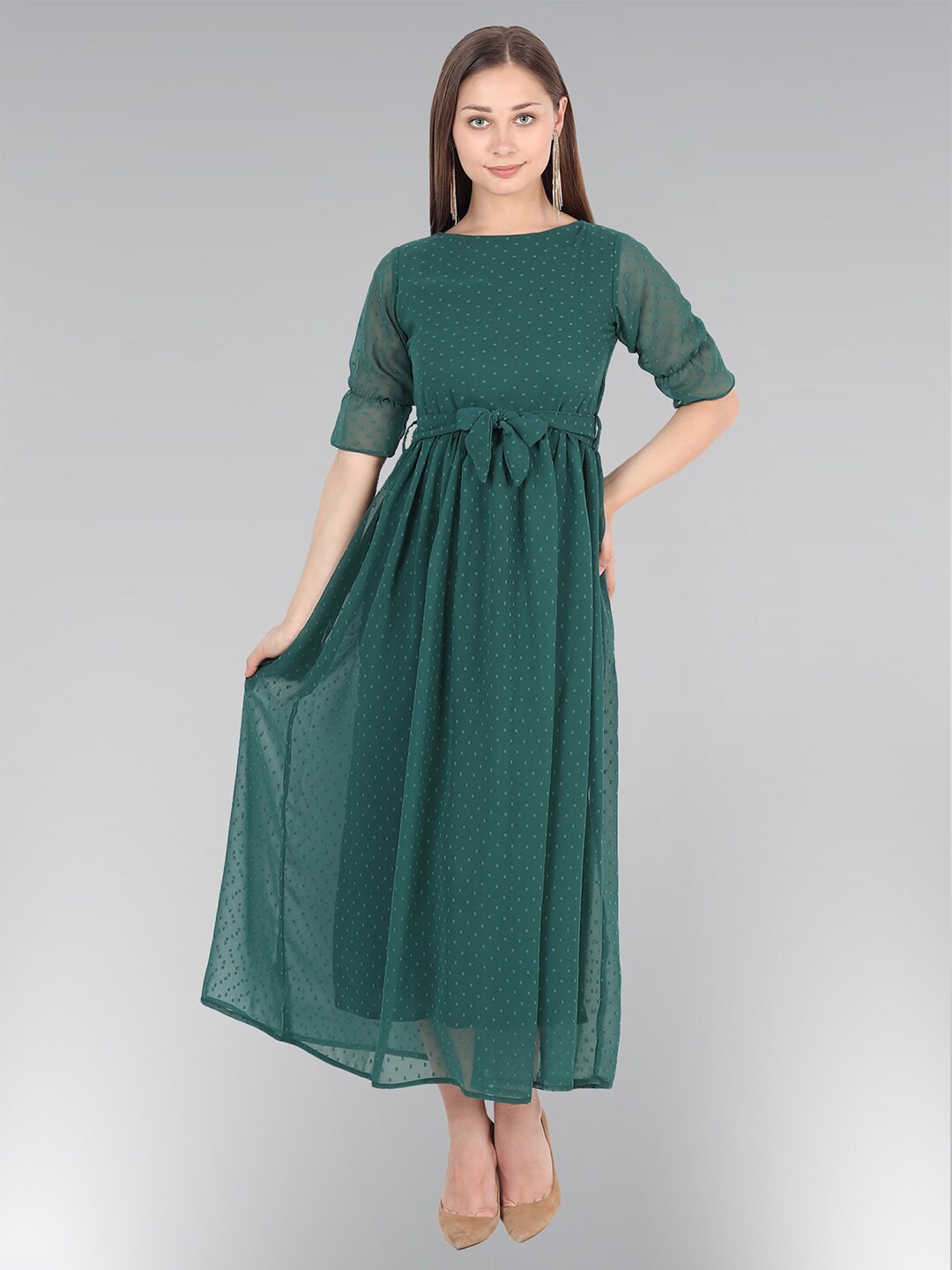 

ISAM Green Maxi Dress