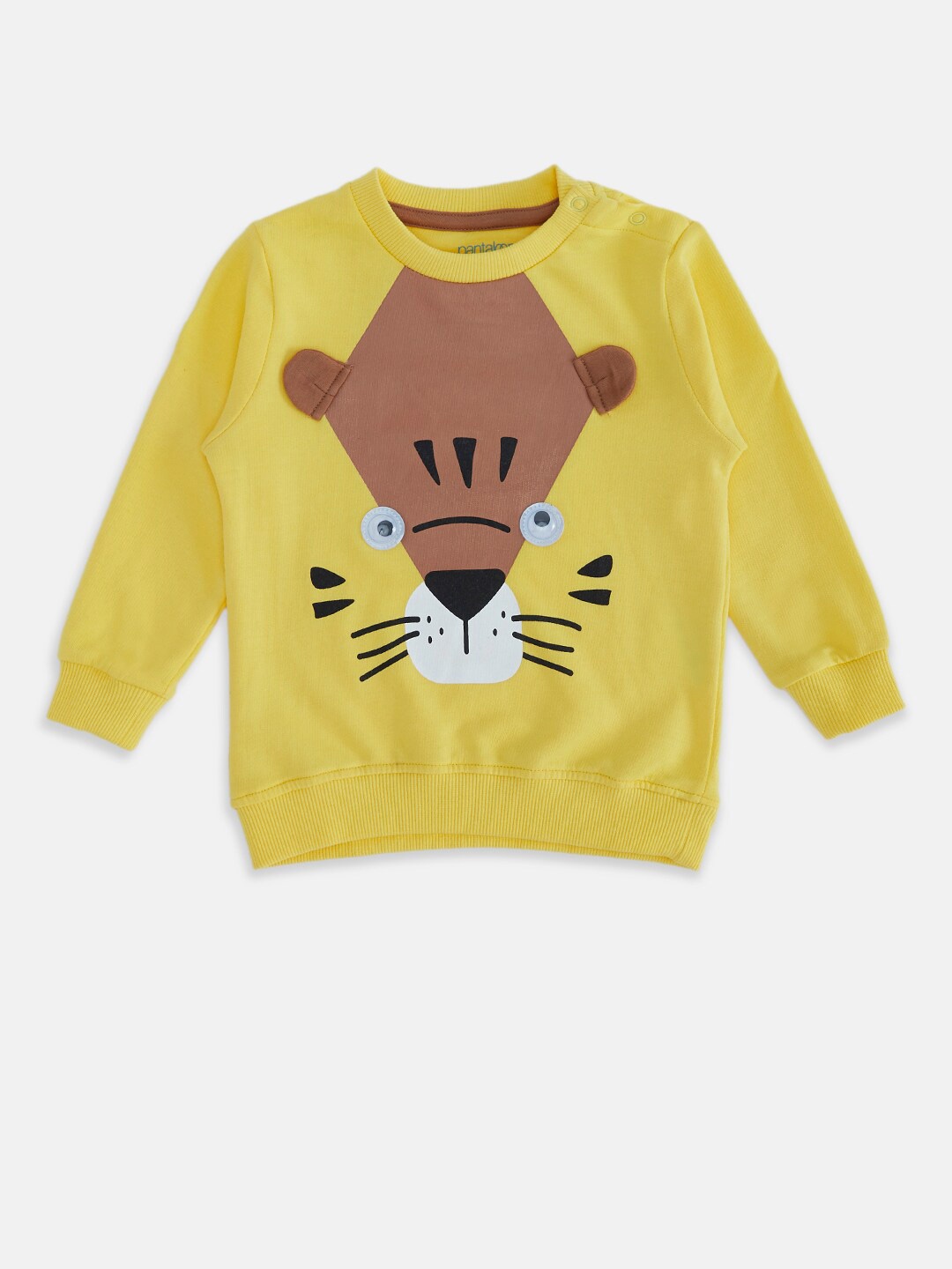 

Pantaloons Baby Boys Yellow Printed Sweatshirt