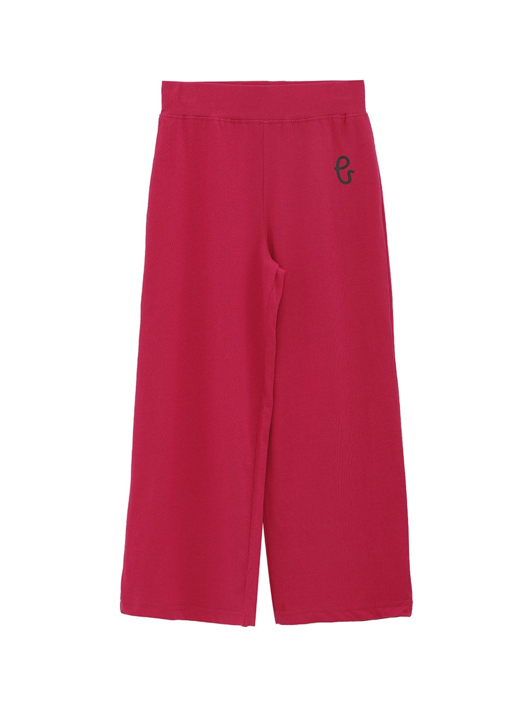

THETA Girls Pink Regular Fit Solid Culottes Trousers