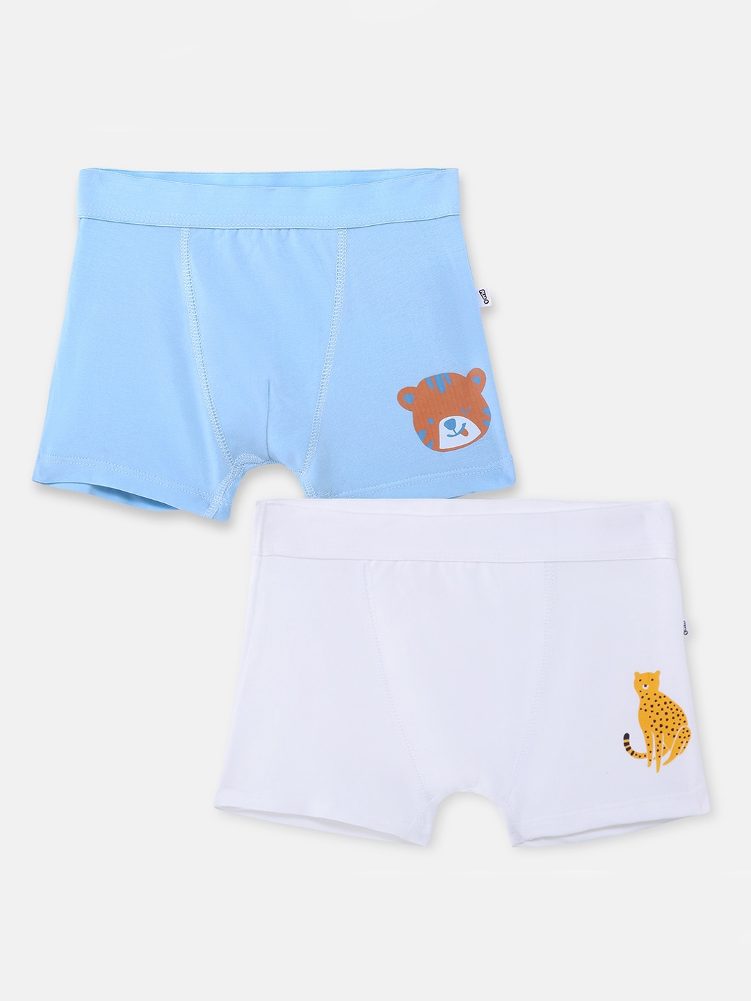 

You Got Plan B Boys Pack Of 2 Cotton Printed Boxer Style Briefs, White
