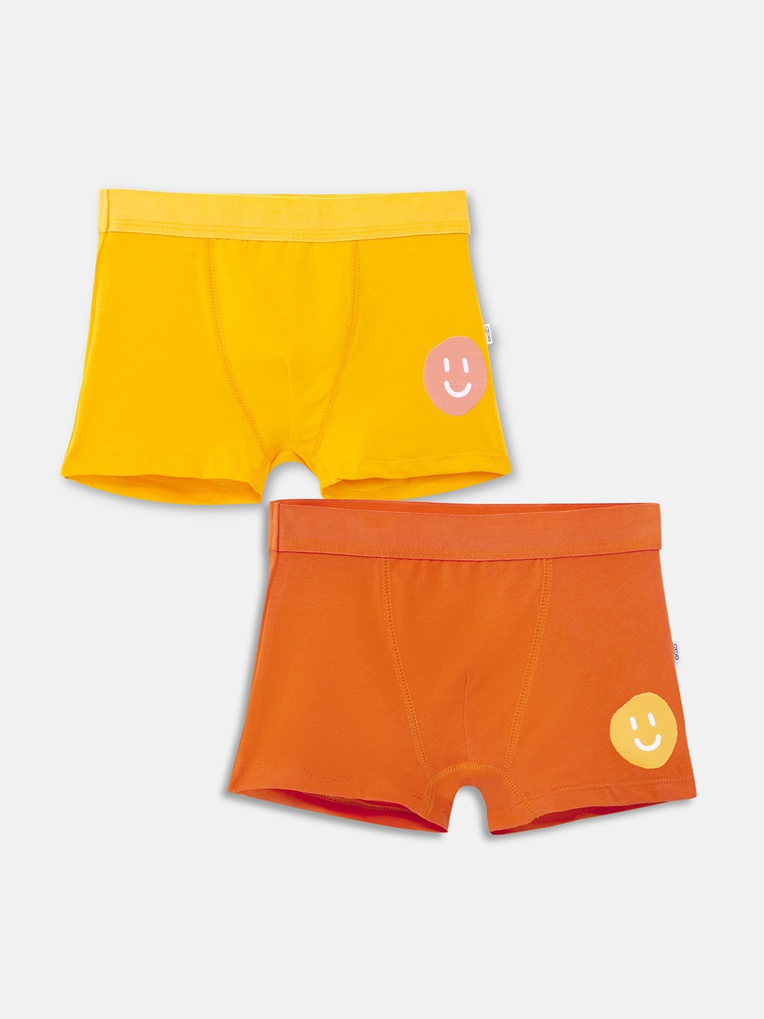 

You Got Plan B Boys Pack of 2 Solid Briefs BXB-Smiley: 4-6, Gold