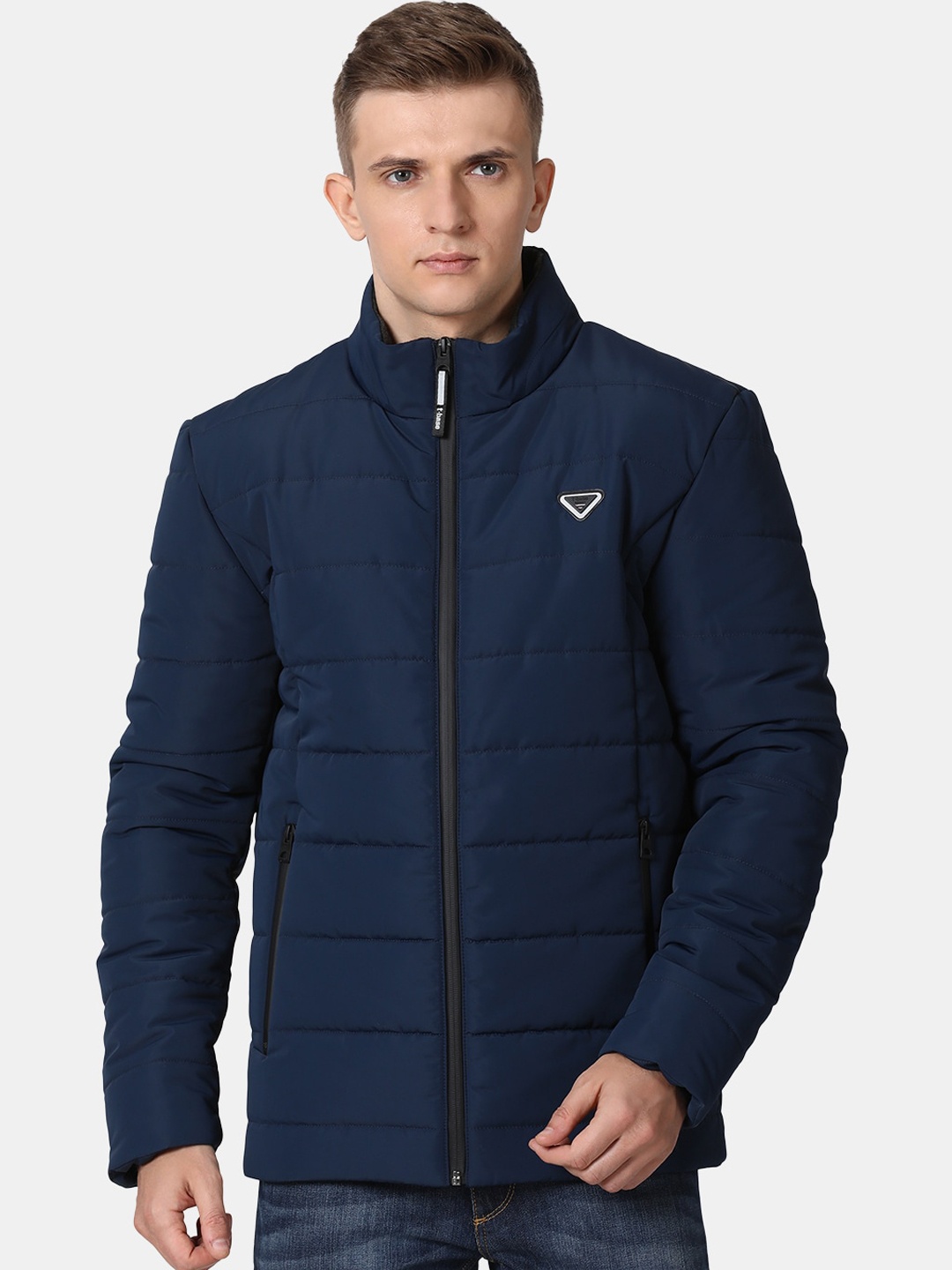 

t-base Men Blue Puffer Windcheater Jacket