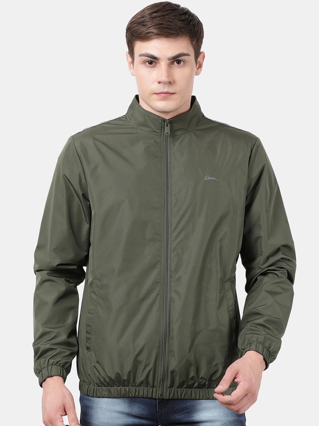 

t-base Men Green Windcheater Sporty Jacket