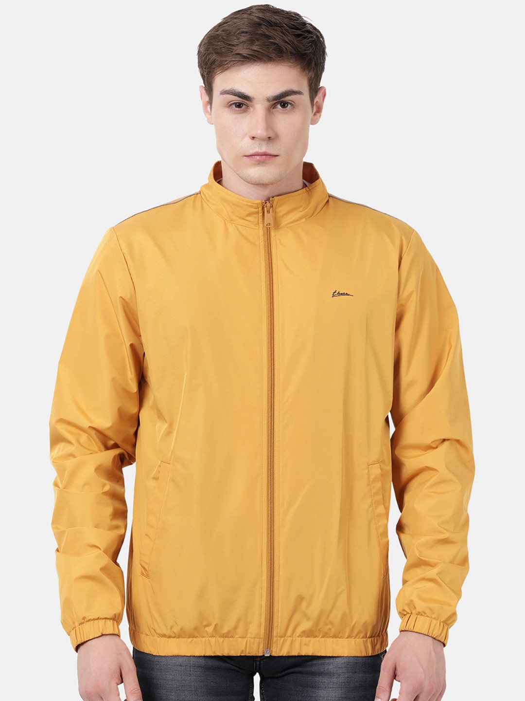 

t-base Men Yellow Windcheater Sporty Jacket