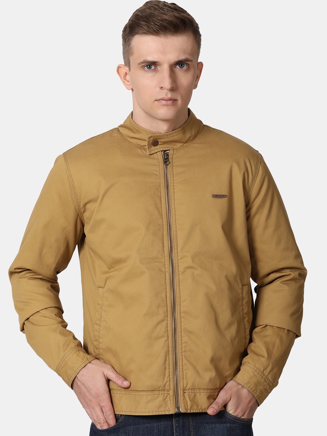 

t-base Men Brown Windcheater Tailored Jacket