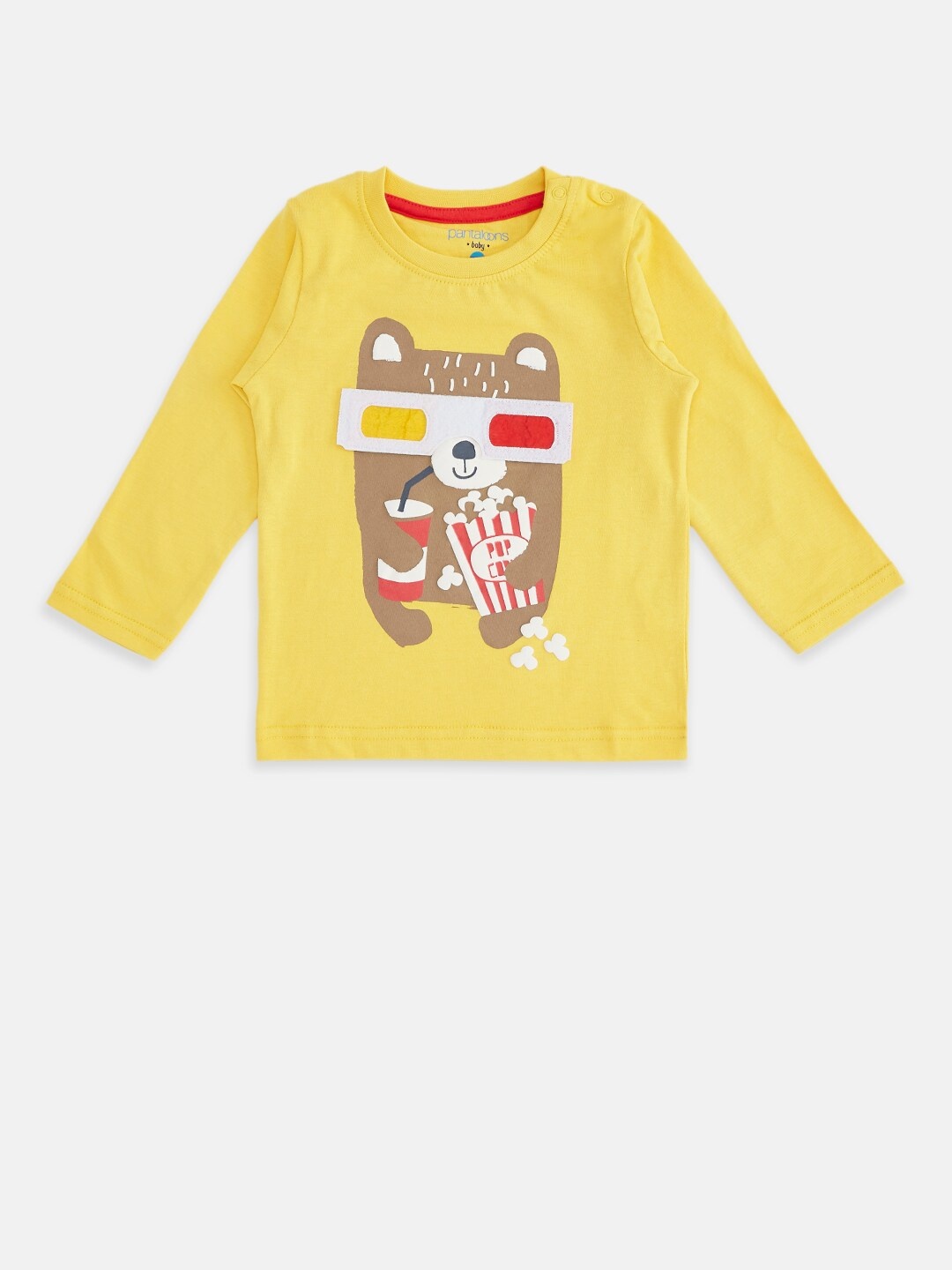 

Pantaloons Baby Boys Yellow Printed T-shirt