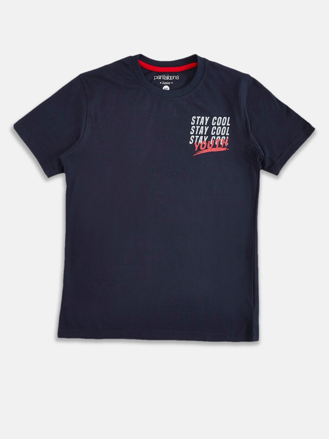 

Pantaloons Junior Boys Navy Blue T-shirt