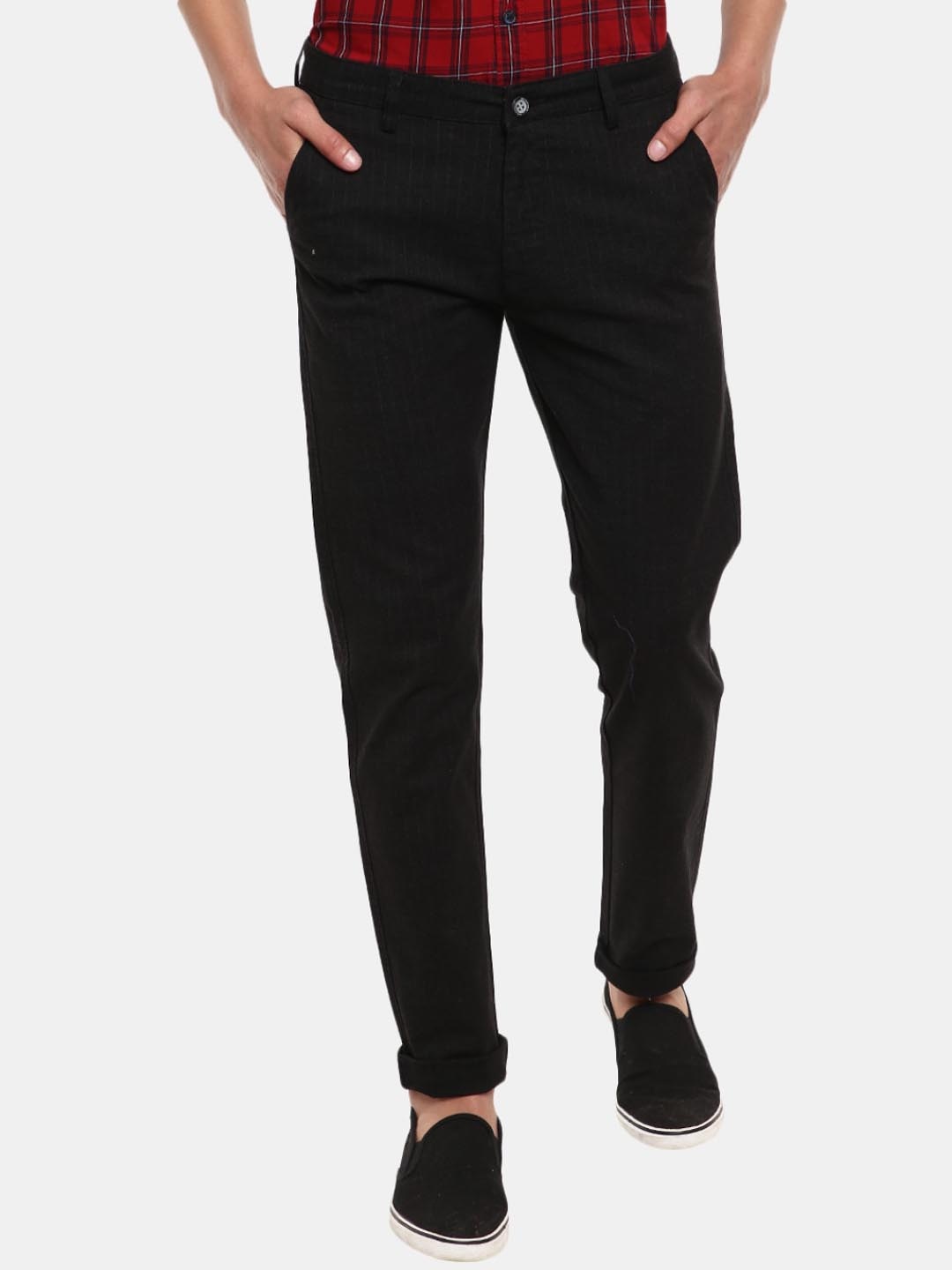 

V-Mart Men Black Trousers