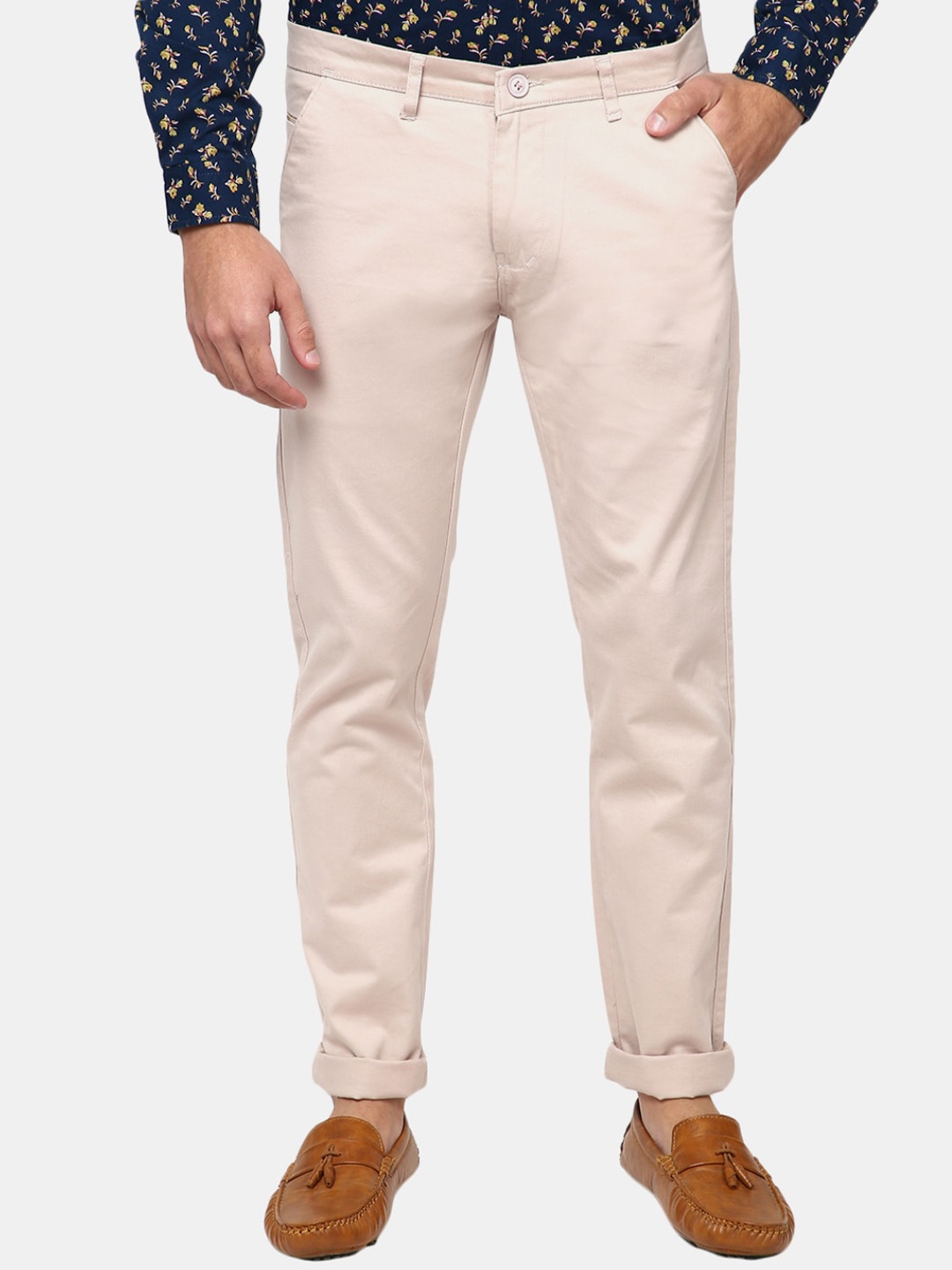 

V-Mart Men Pink Chinos Trousers