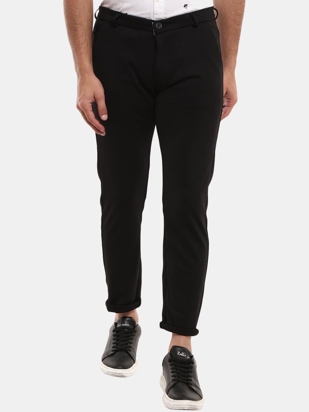 

V-Mart Men Black Trousers