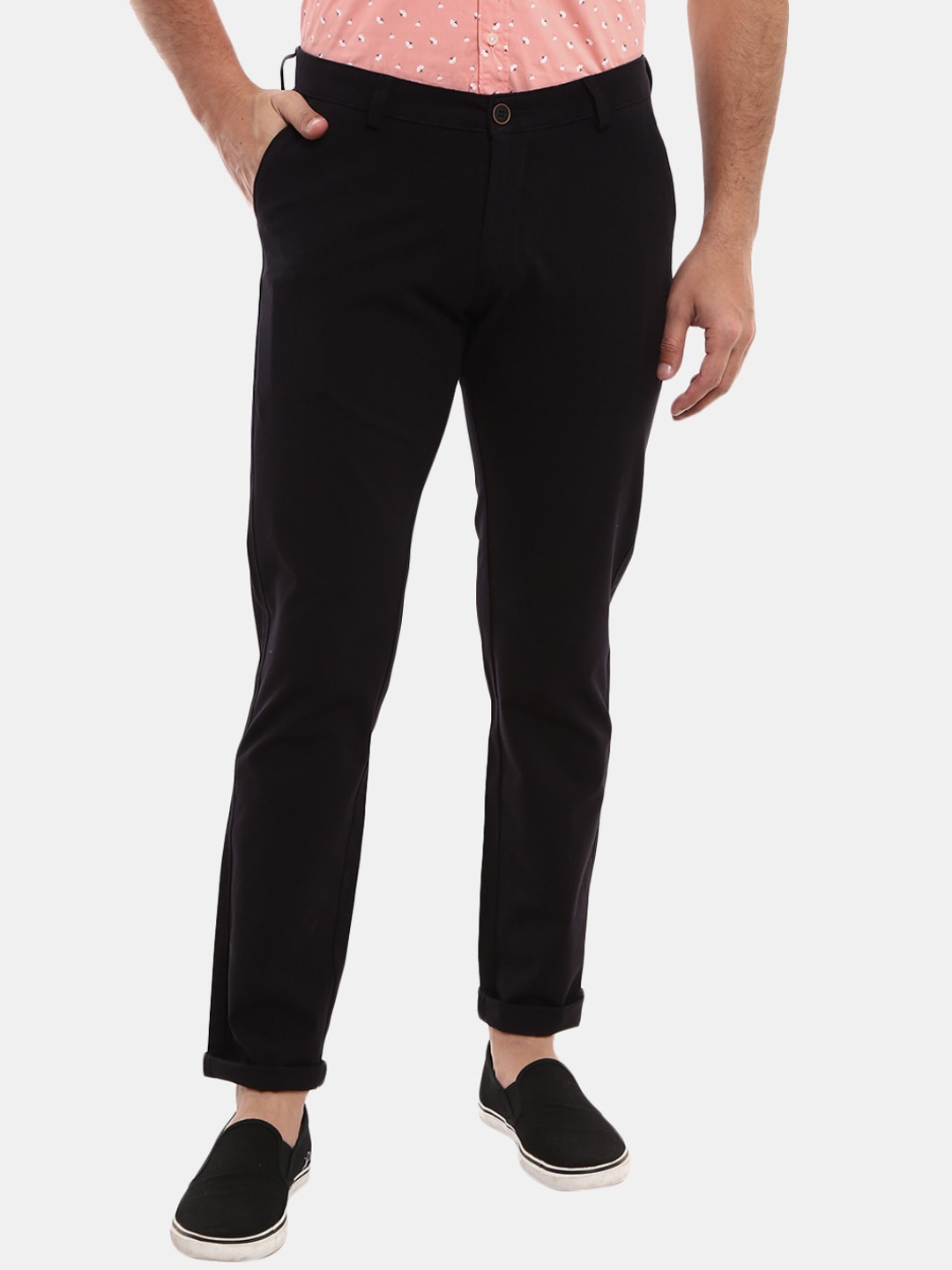 

V-Mart Men Black Trousers