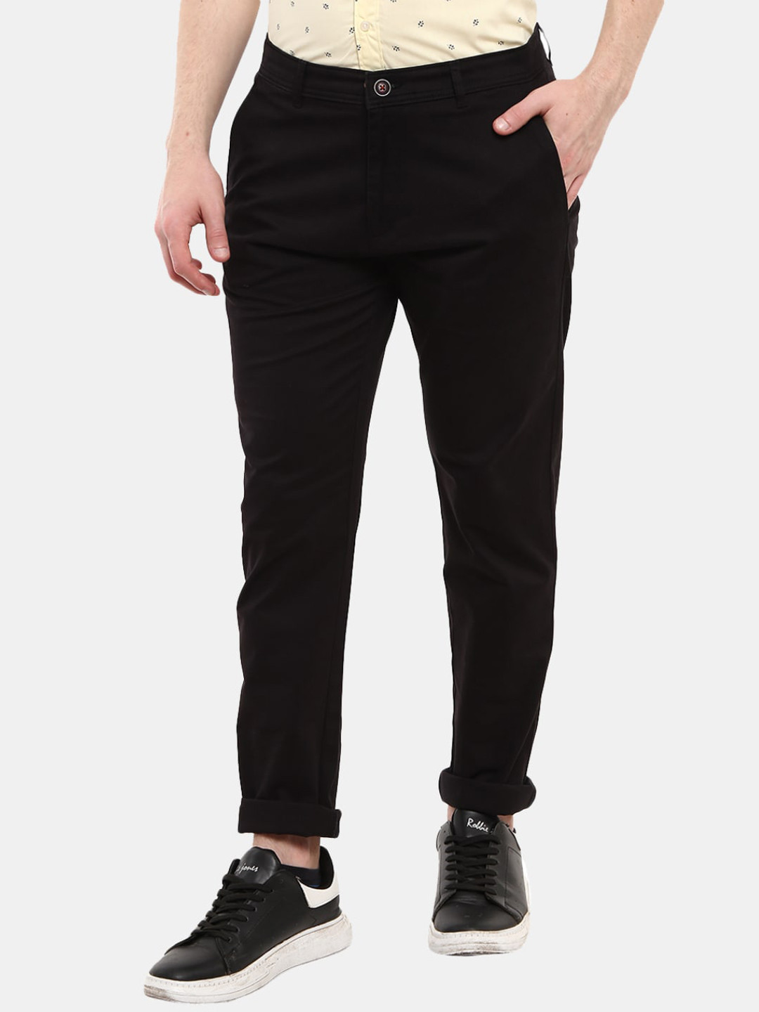 

V-Mart Men Black Chinos Trousers