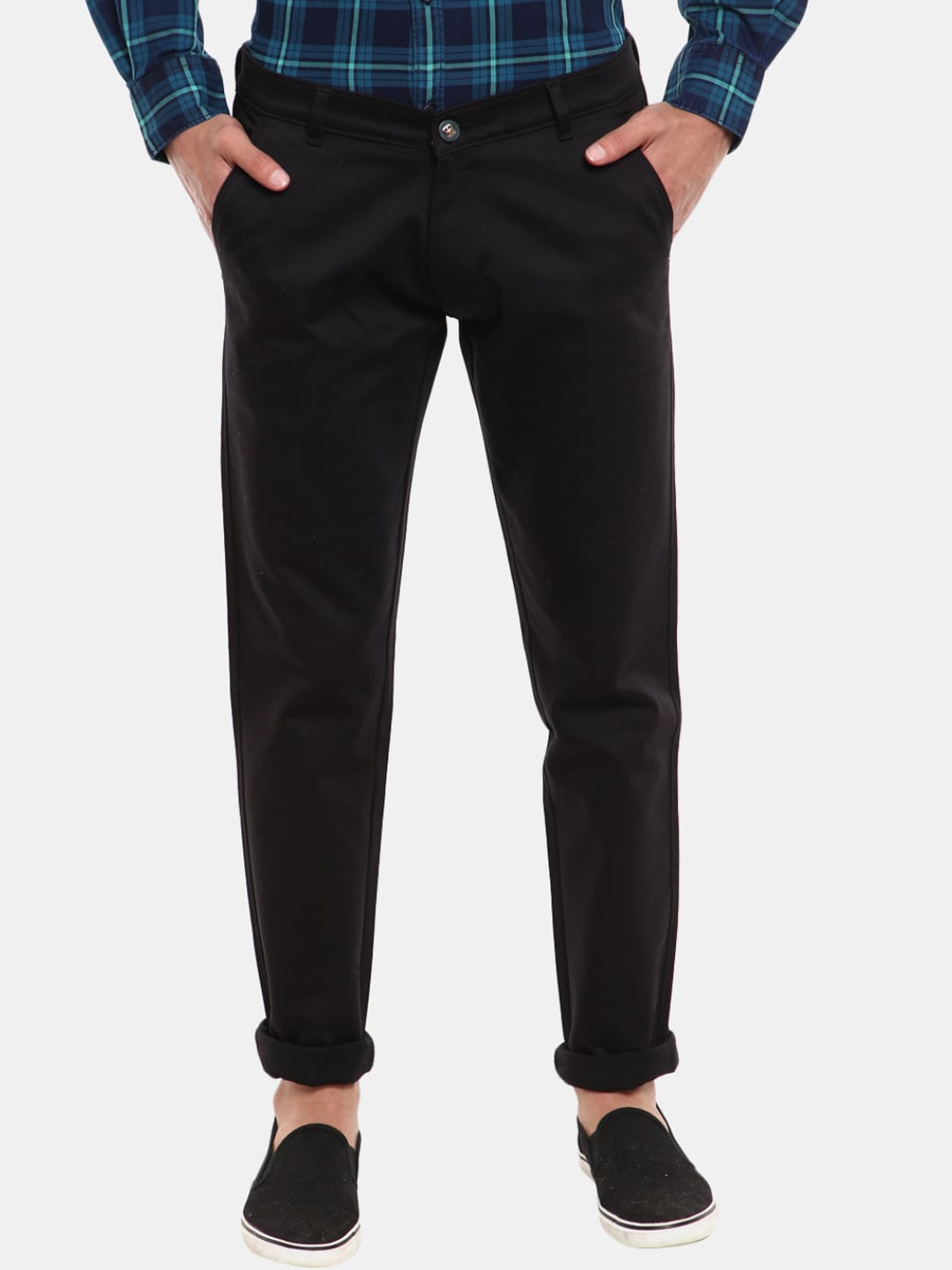 

V-Mart Men Black Chinos Cotton Trouser