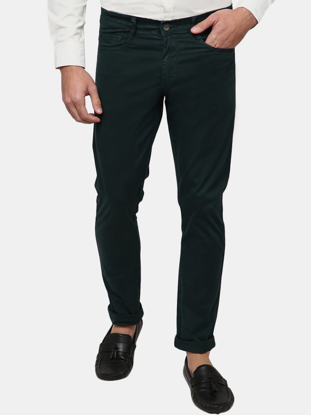 

V-Mart Men Green Chinos Trousers