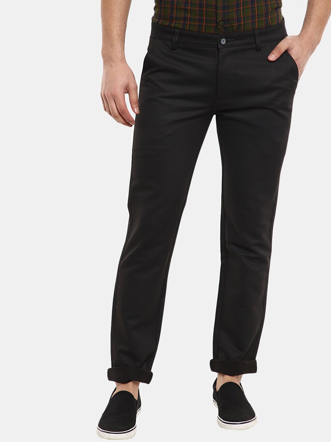 

V-Mart Men Black Trousers