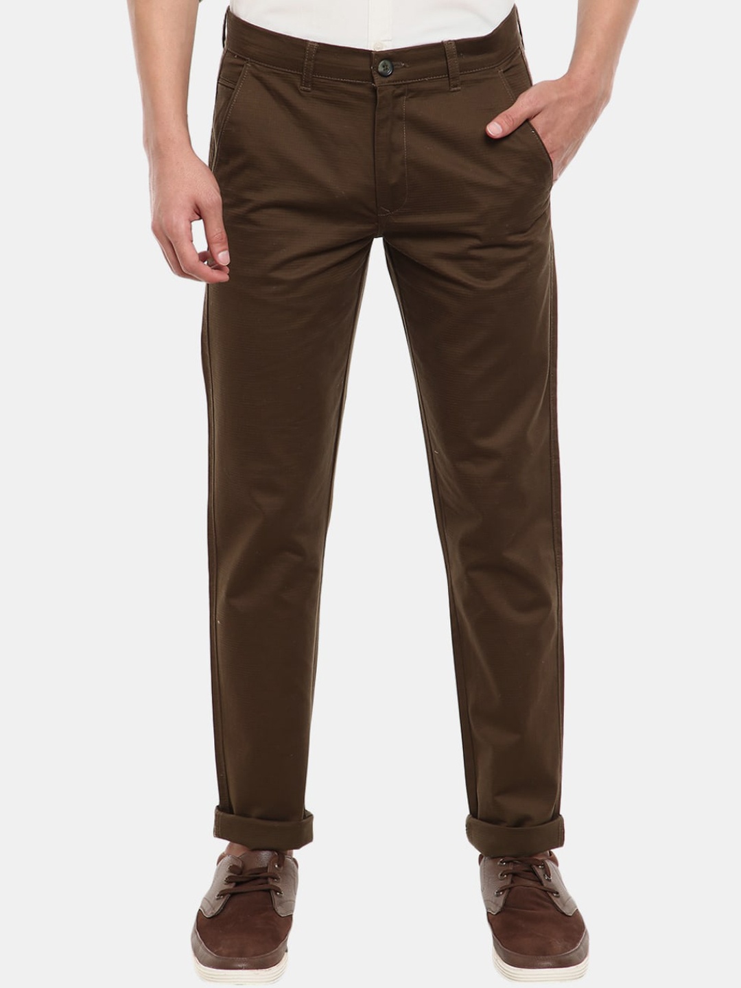 

V-Mart Men Brown Chinos Trousers