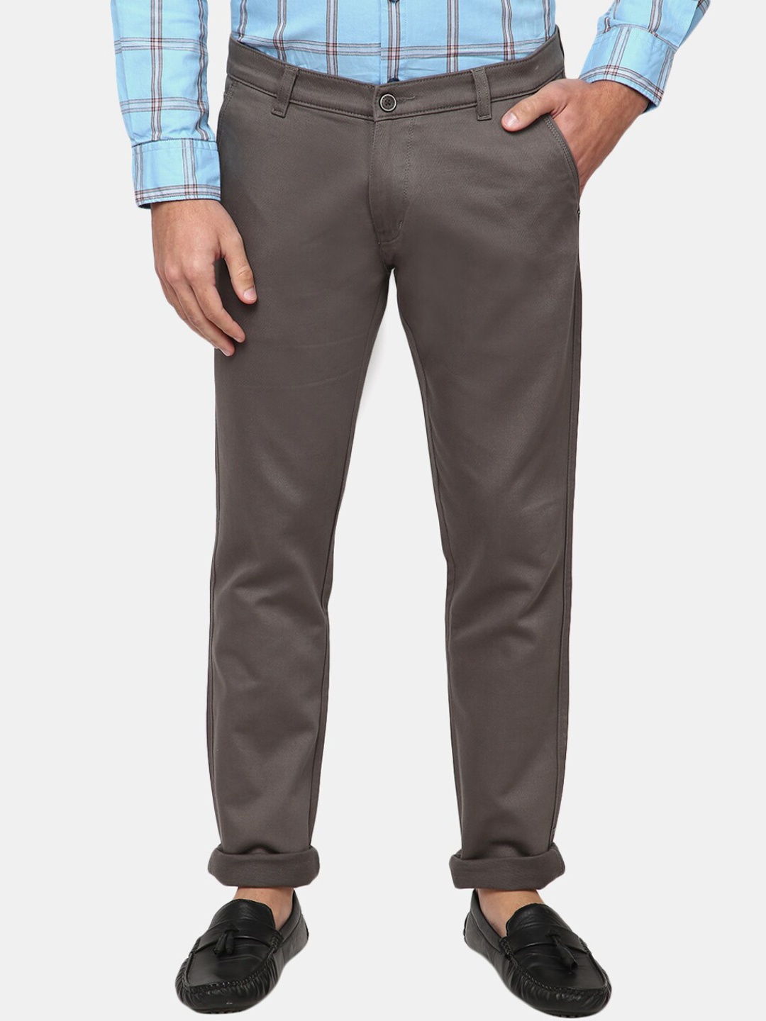 

V-Mart Men Grey Trousers