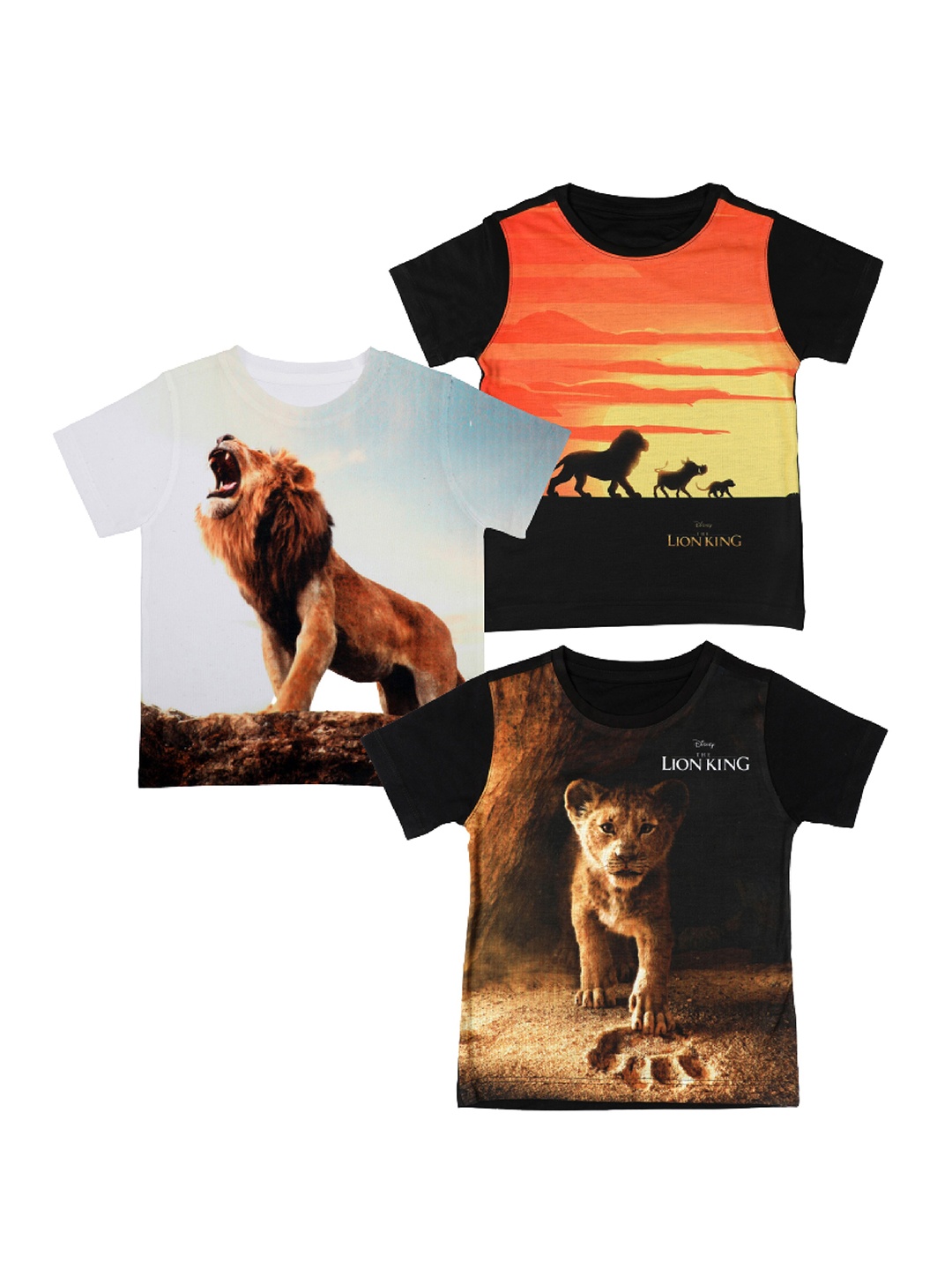 

Disney by Wear Your Mind Boys Pack Of 3 Printed T-shirt, White