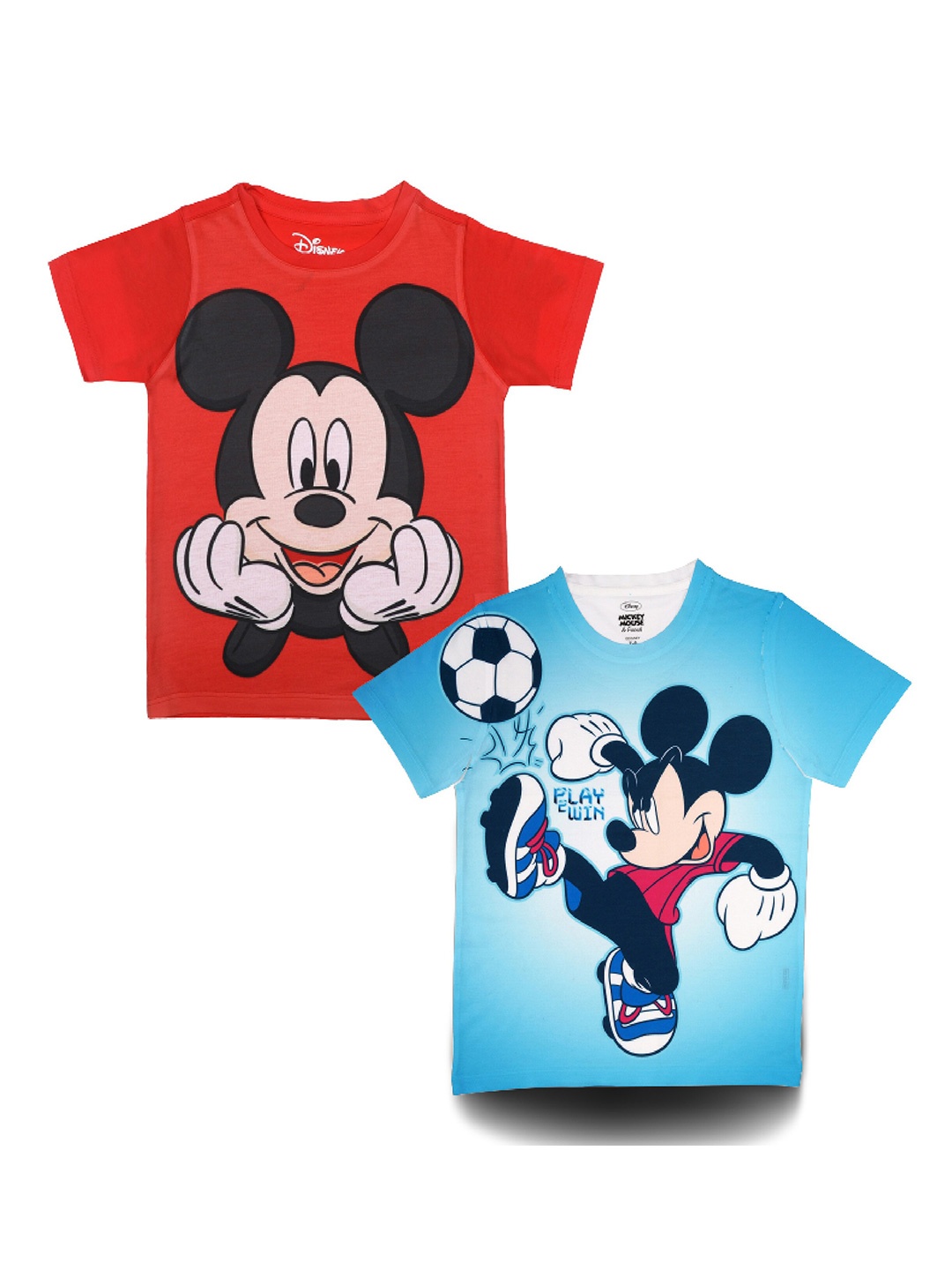 

Disney by Wear Your Mind Boys Set Of 2 Red & Blue T-shirt