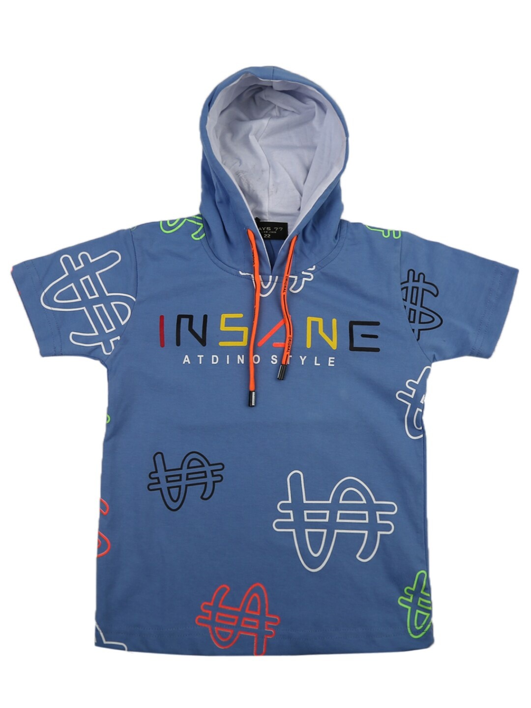 

V-Mart Boys Blue & Red Typography Printed T-shirt