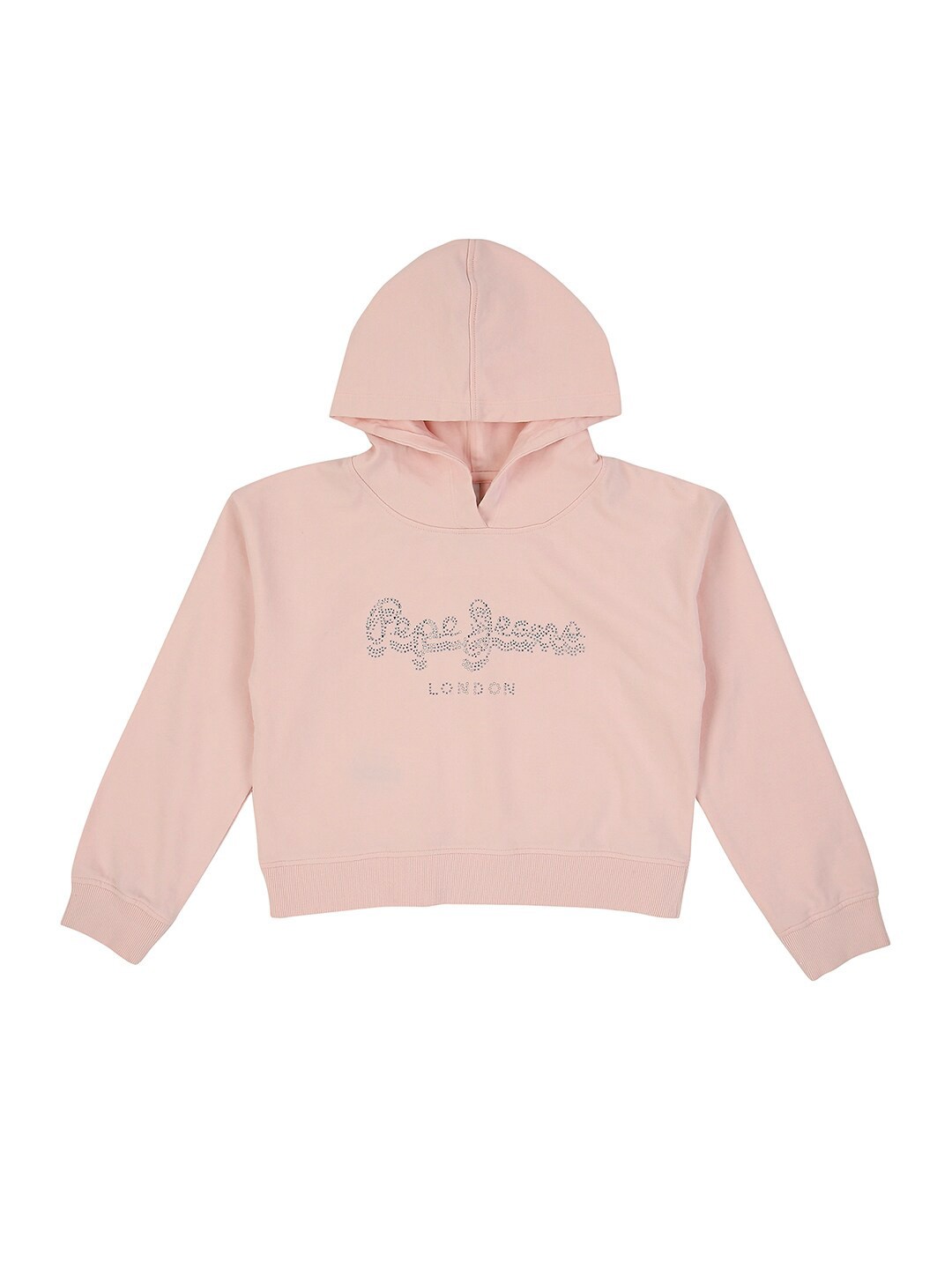 

Pepe Jeans Girls Red Printed Hooded Sweatshirt