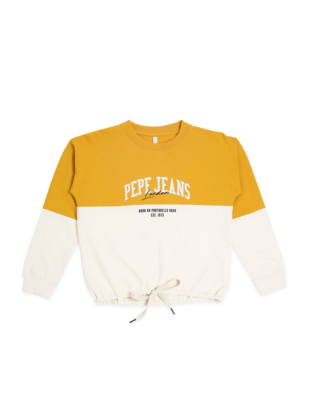 

Pepe Jeans Girls White Colourblocked Sweatshirt
