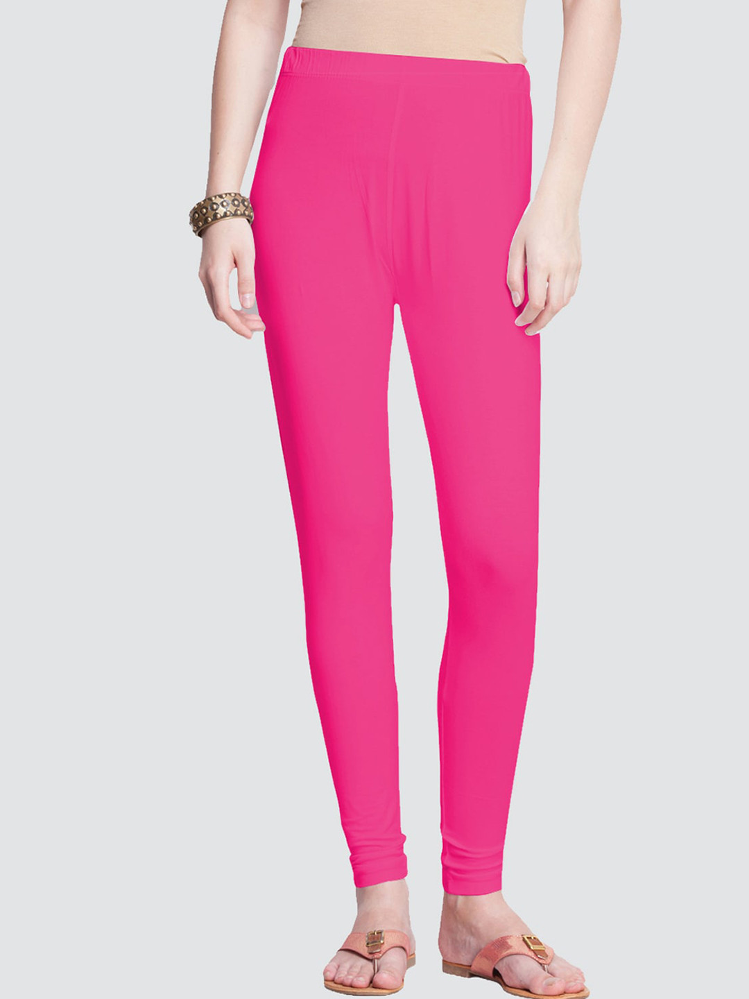 

Dollar Missy Women Pink Solid Slim-Fit Ankle Length Leggings