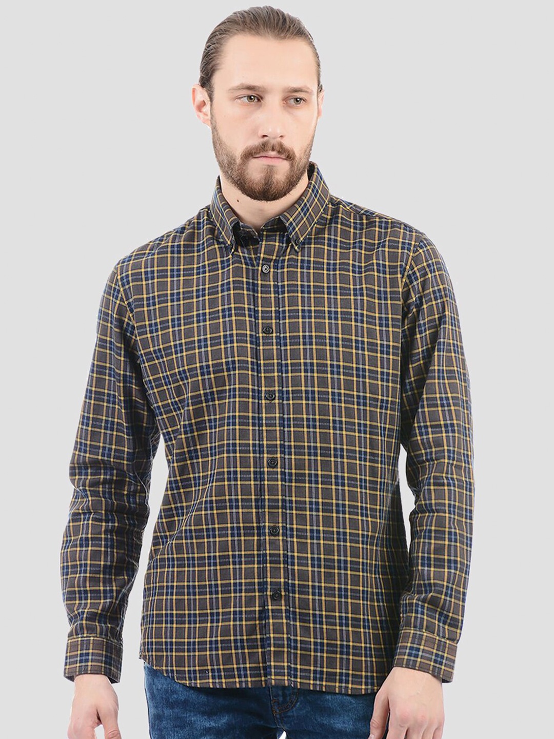 

LONDON FOG Men Multicoloured Tartan Checks Checked Casual Shirt, Multi
