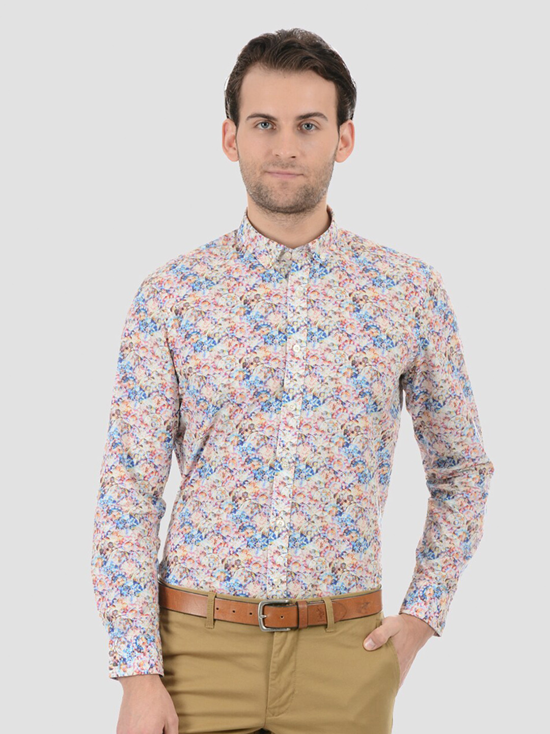 

LONDON FOG Men Pink Floral Printed Casual Shirt