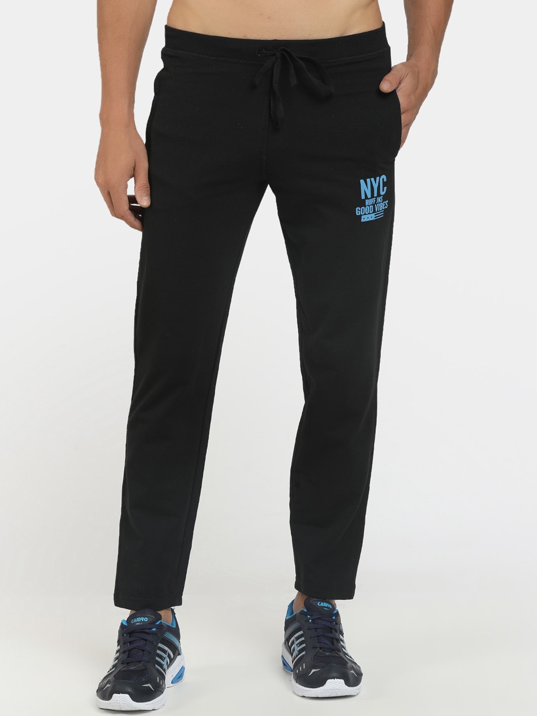 

V-Mart Men Black Solid Track Pants