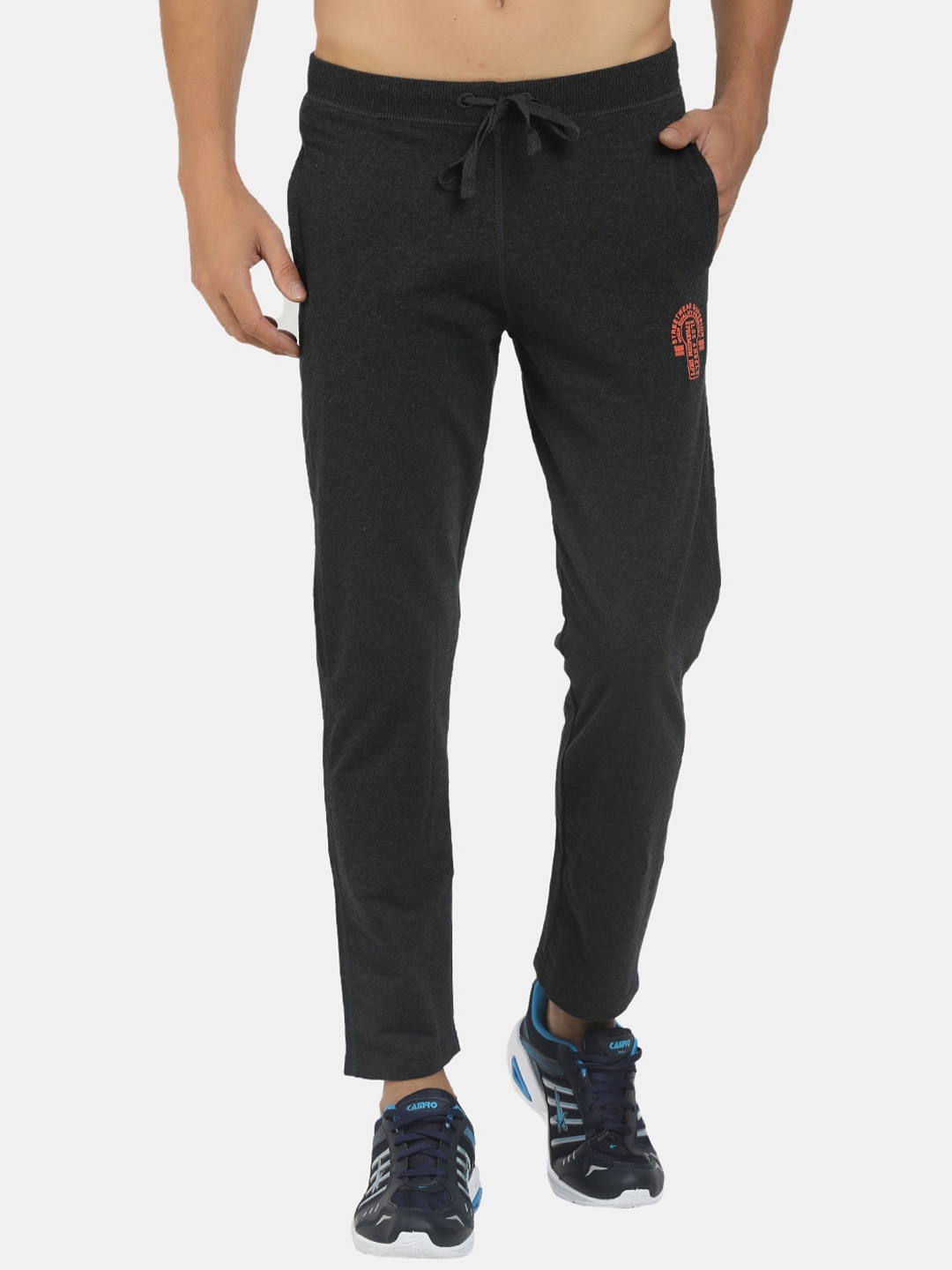 

V-Mart Men Charcoal Solid Terry Track Pants