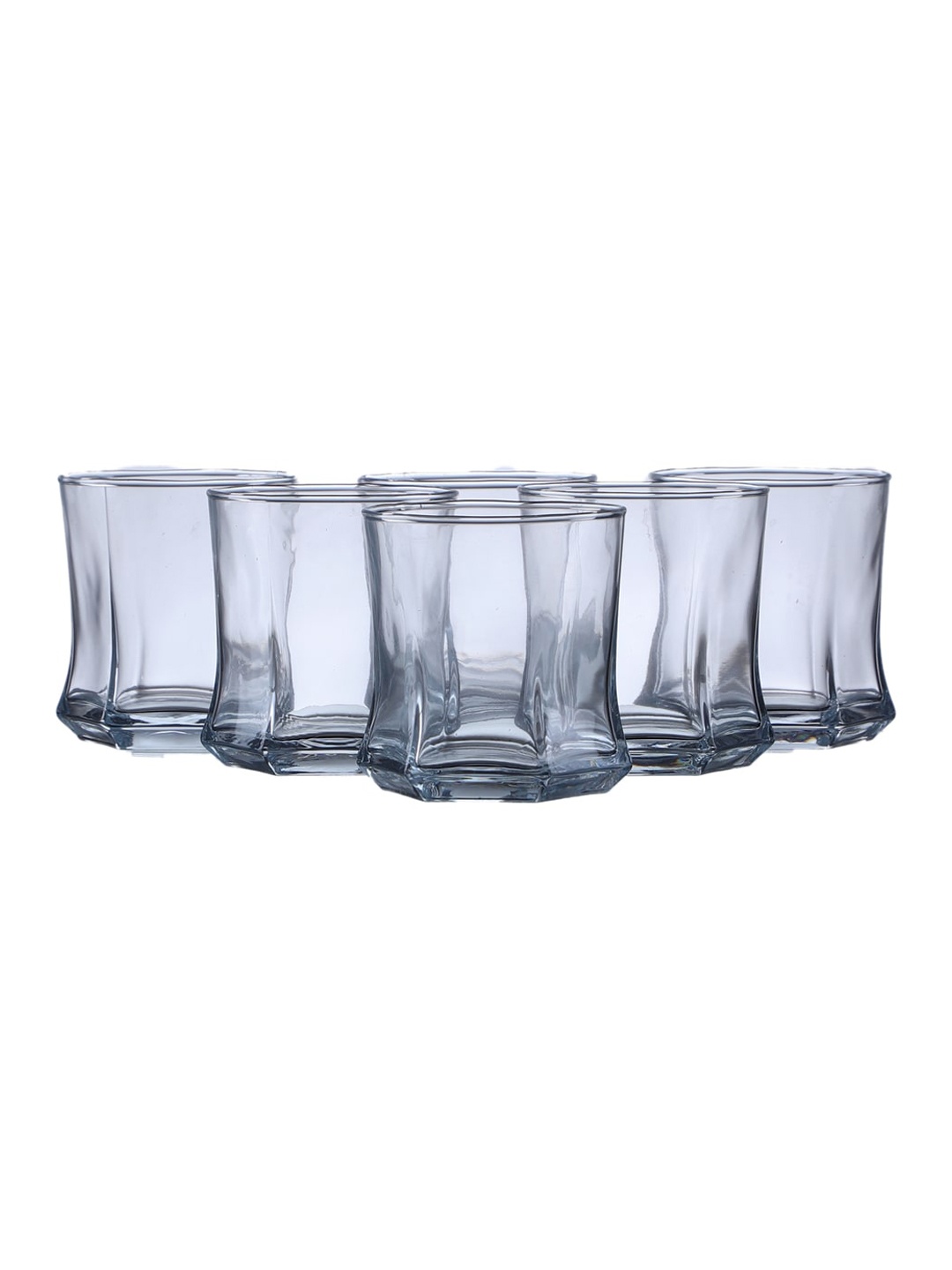 

Ceradeco Set of 6 Transparent Solid Glass Bar and Drinkware