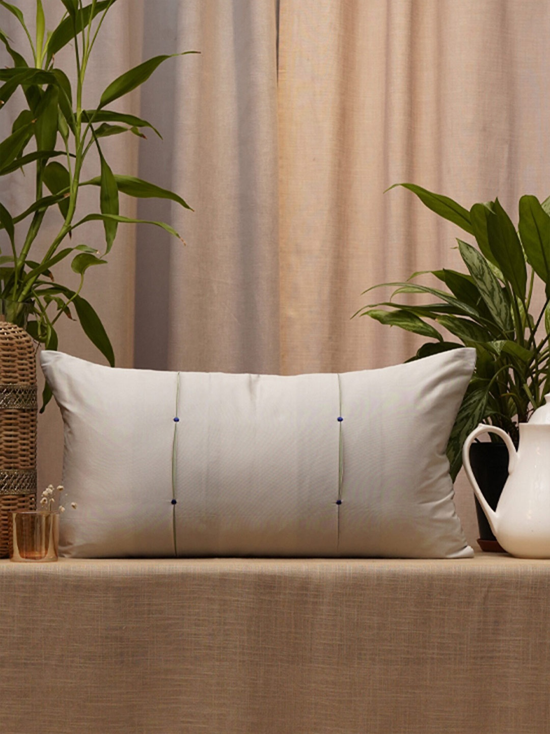 

ZEBA Grey Rectangle Cushion Covers