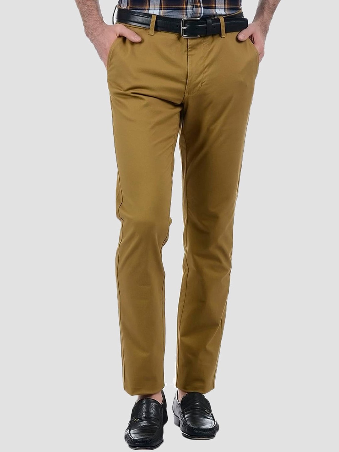 

LONDON FOG Men Brown Low-Rise Trousers