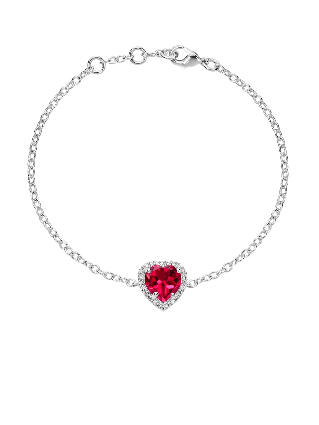 

LA SOULA 925 Sterling Silver & Red Bracelet Rakhi