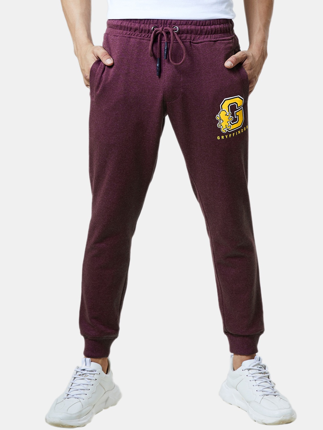 

The Souled Store Men Harry Potter Gryffindor Cotton Joggers, Maroon
