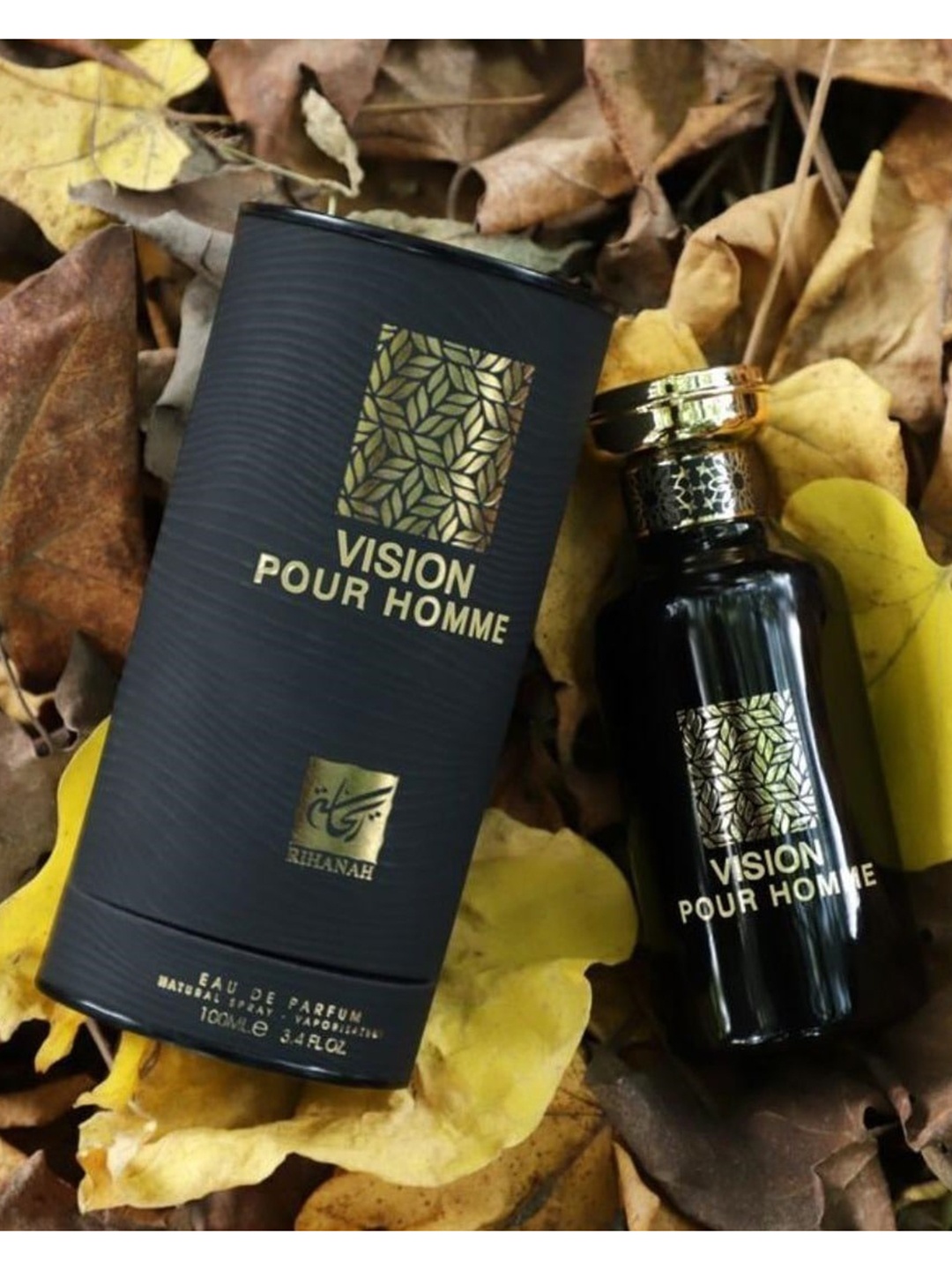 

RIHANAH Men Vision Pour Homme Eau De Parfum Natural Spray - 100 ml, Black