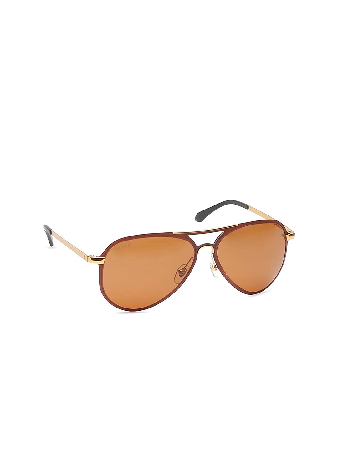 

Titan Unisex Brown Lens & Brown Aviator Sunglasses with UV Protected Lens GM312BR2N