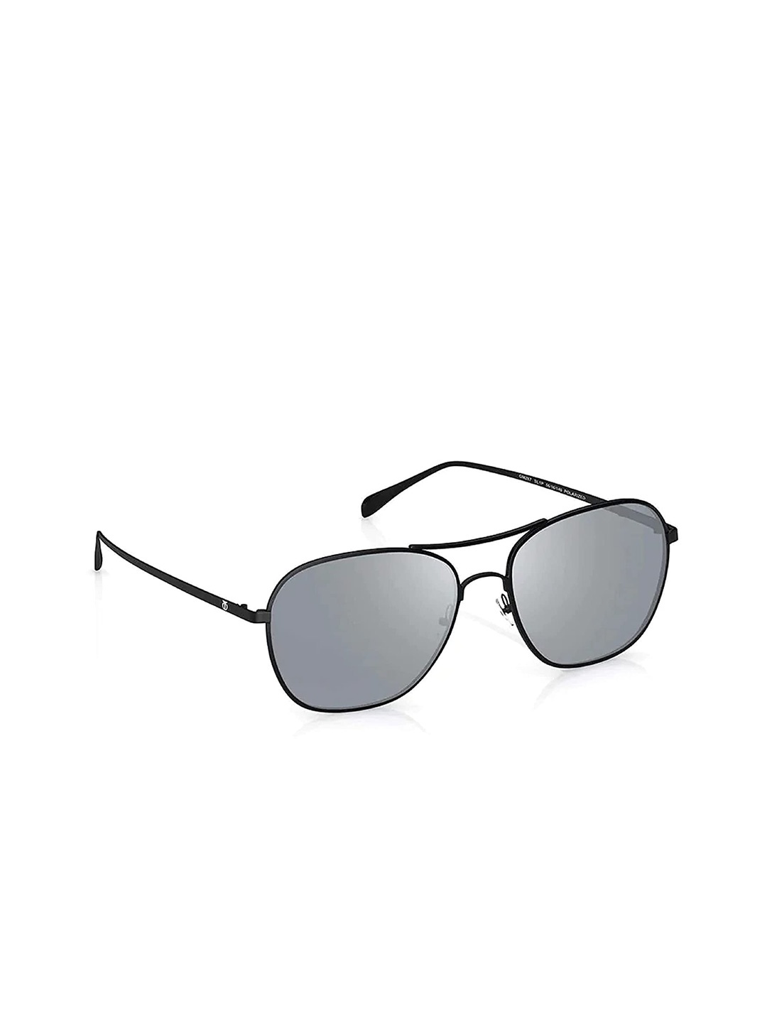 

Titan Unisex Black Lens & Black Square Sunglasses with UV Protected Lens, Grey