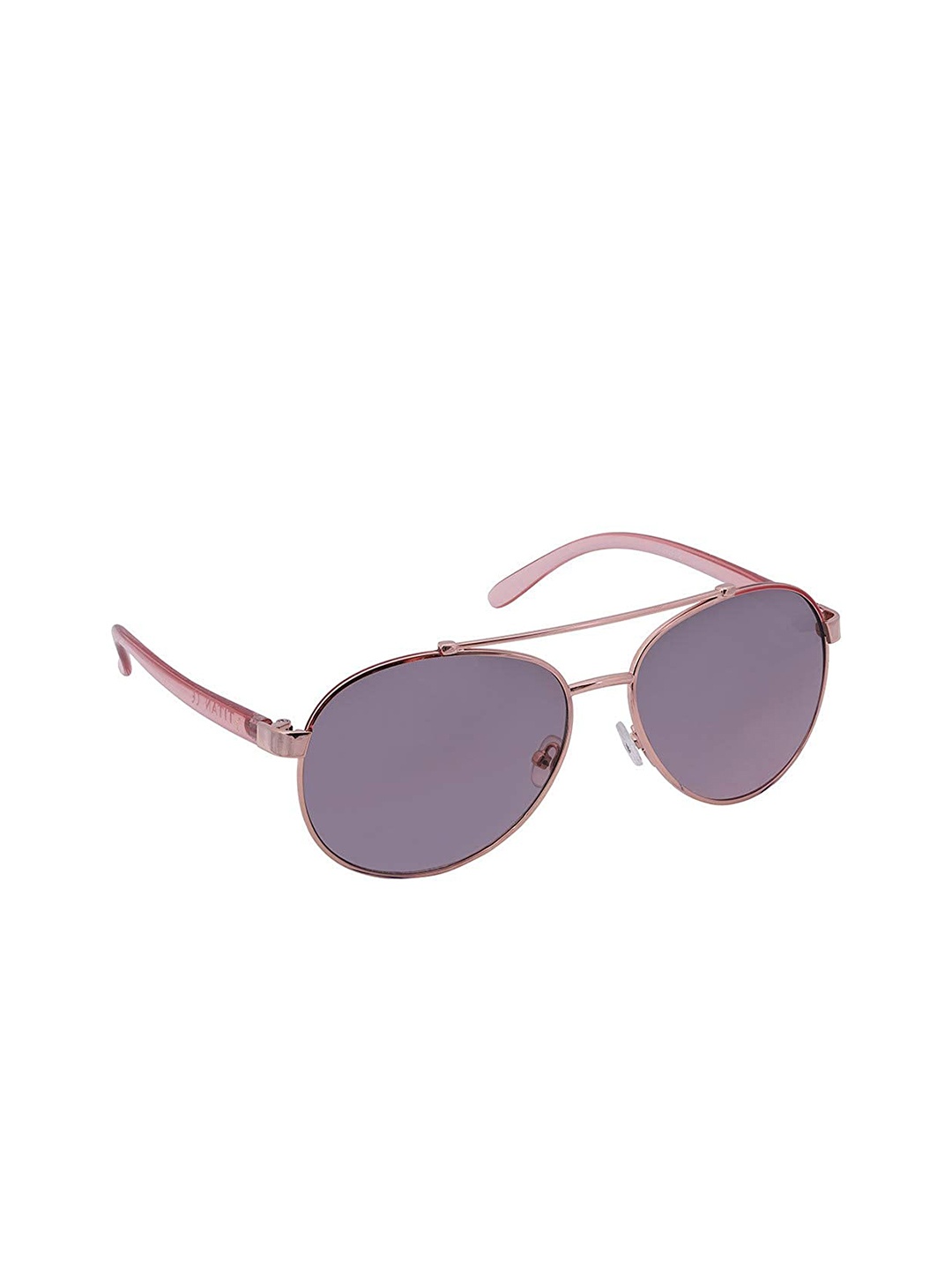 

Titan Unisex Purple Lens & Gold-Toned Aviator Sunglasses with UV Protected Lens