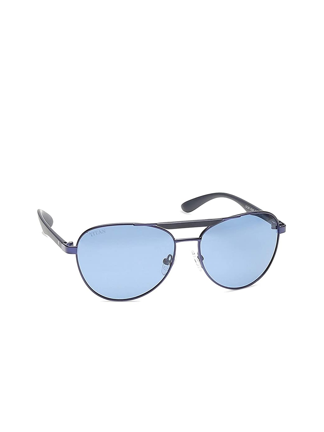 

Titan Unisex Blue Lens & Blue Aviator Sunglasses with Polarised and UV Protected Lens