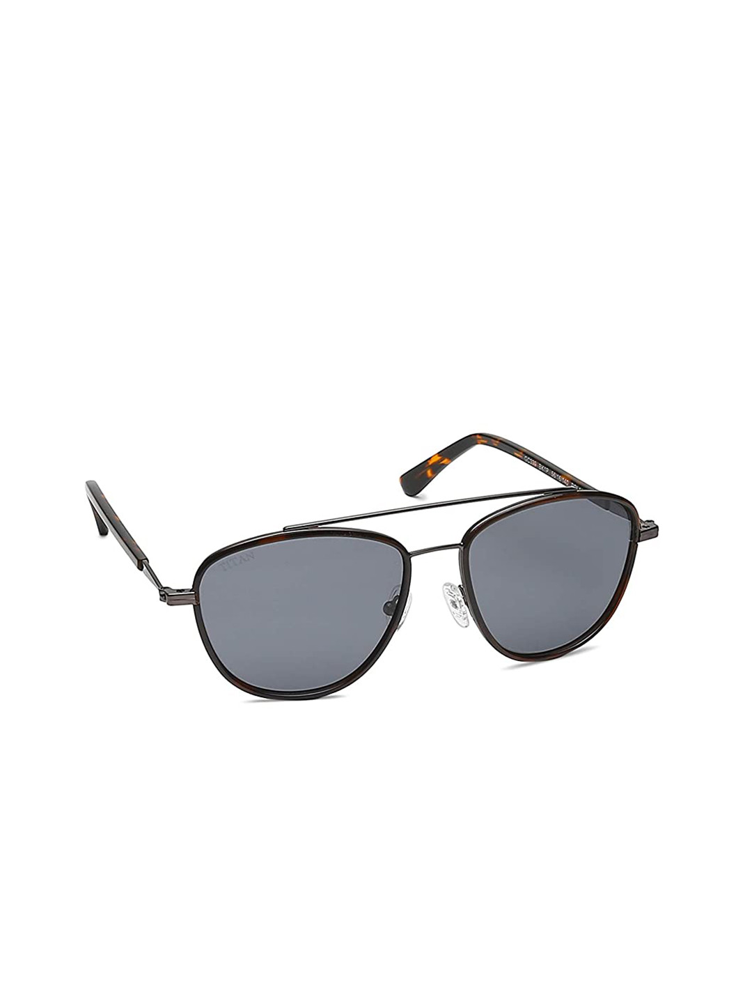 

Titan Unisex Black Lens & Black Square Sunglasses with Polarised and UV Protected Lens