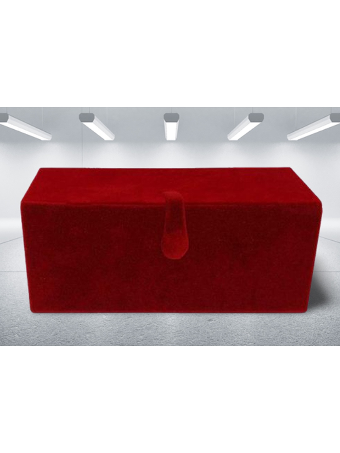 

atorakushon Set Of 4 Cream-Coloured & Red Solid Jewellery Organizer