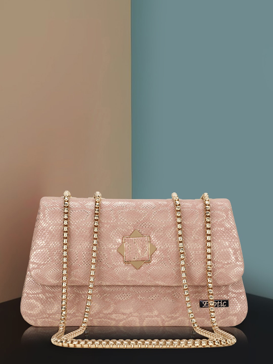 

Exotic Pink PU Structured Sling Bag