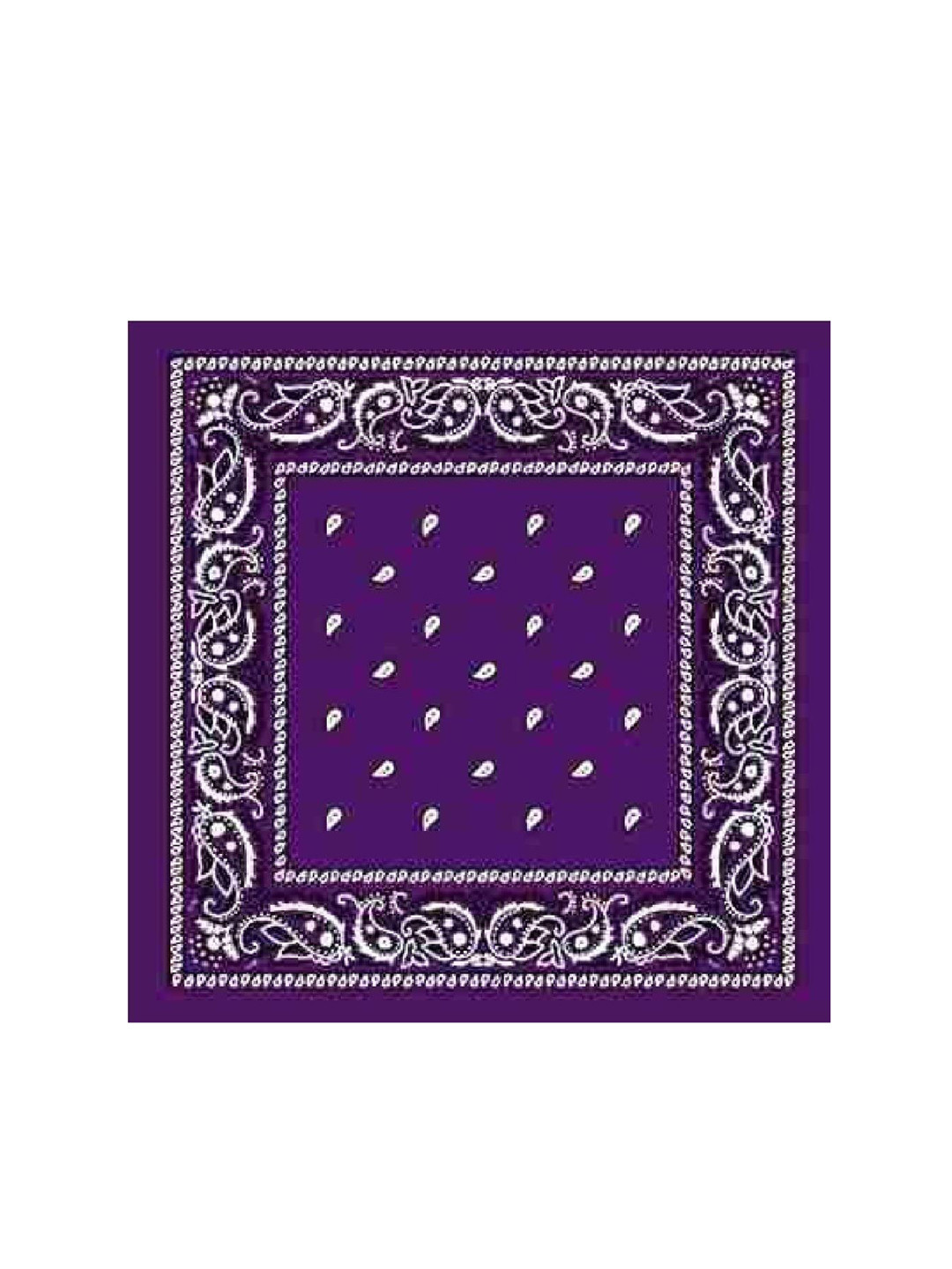 

Aadikart Purple & White Paisley Cotton Printed Bandana