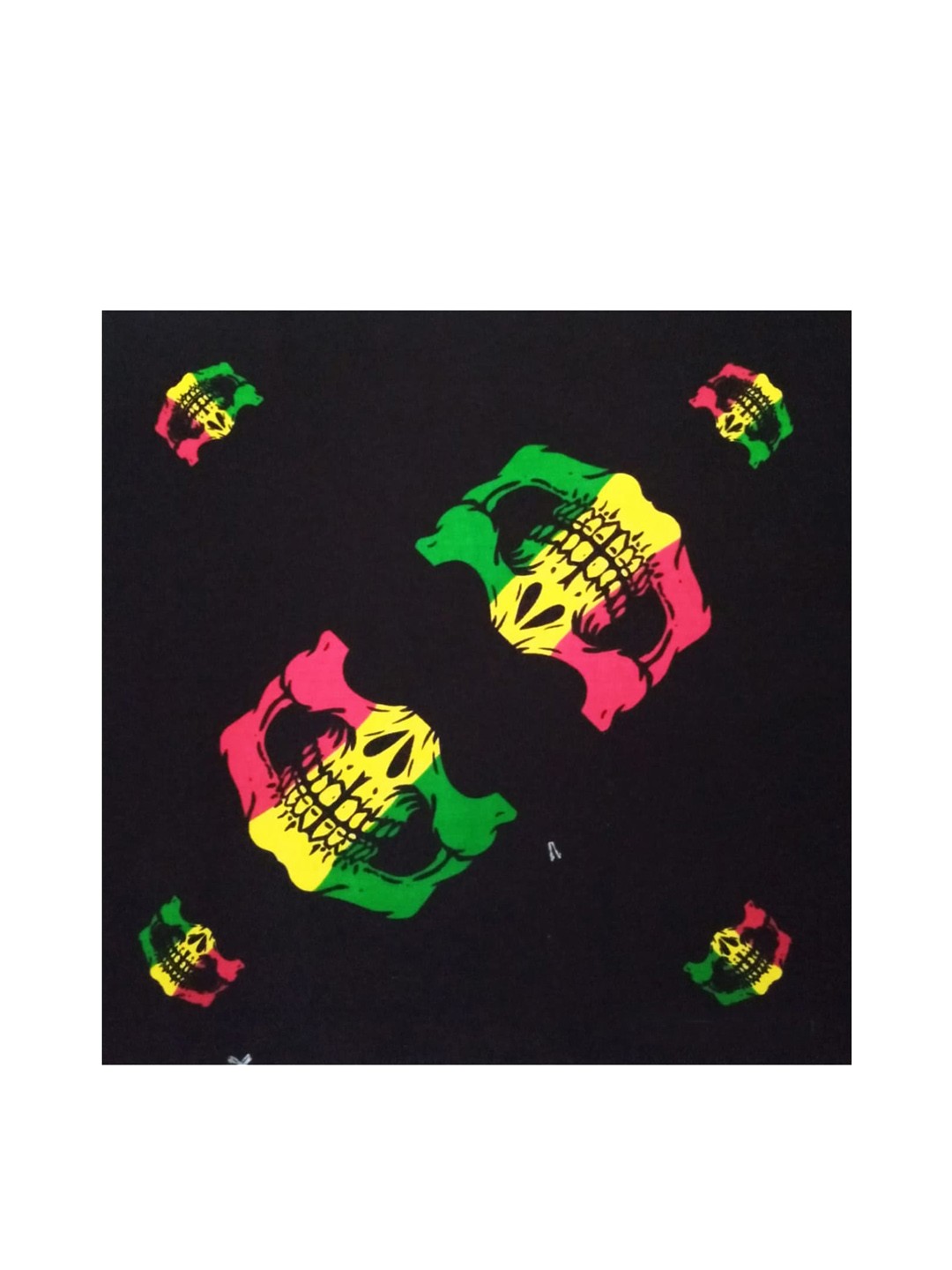 

Aadikart Black Printed Pure Cotton Bandana