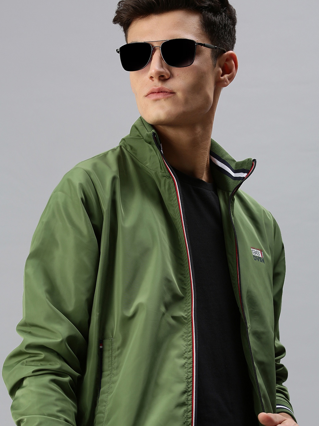 

SHOWOFF Men Green Bomber Jacket