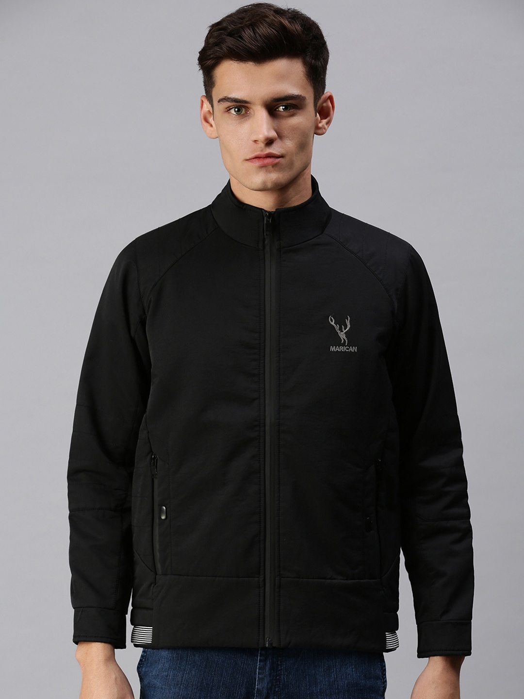 

SHOWOFF Men Black Sporty Jacket